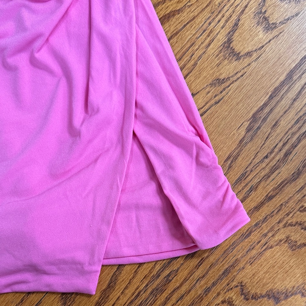 Tiger Mist Pink Ruched Dress - Picture 2 of 5